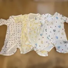 赤ちゃんの城 コンビ肌着 3着セット 新生児 50cm 60cm