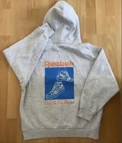 Reebok グレー パーカー フード付き