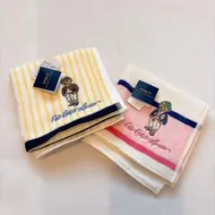 新品tPolo Ralph Lauren]タオルハンカチ 2枚セット
