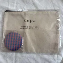 cepo キャンバスポーチ 缶ミラー付き　非売品のサムネイル