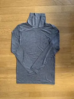 ユニクロ HEATTECH ヒートテック長袖タートルネック 140 グレー