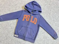 Polo Ralph Lauren ブルー　フルジップパーカー 130
