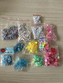大容量 400g(+おまけ11g) ビーズ詰め合わせ パーツ まとめ売り - メルカリ