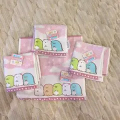 サンエックス　すみっコぐらし 綿100　ハンカチ4枚セット