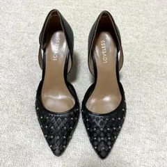 LOVELESS レーススタッズ パンプス_黒_sサイズ