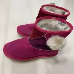 ピンクファー付きブーツ 20cm