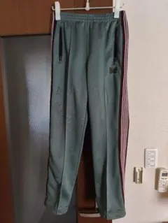 NEEDLES ベロア トラックパンツ グリーン swag - メルカリ