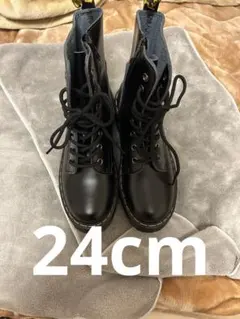 ブラックハイカットブーツ 厚底