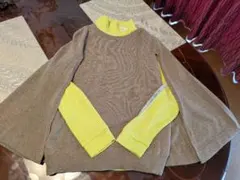 お値下げしました♪ケープライン、ベージュ ラグランスリーブ 長袖ニット、