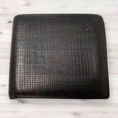 ロエベ LOEWE 二つ折り財布 メンズ 黒 マイクロチェック型押し柄のサムネイル