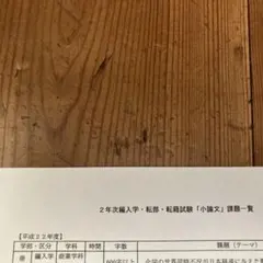 日大　商学部　２年次　編入試験　過去問　11年分