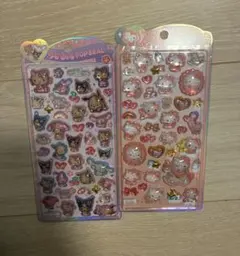 うるちゅるポップシール　ハローキティ＆日焼けキティ