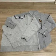 Ralph Lauren 2点セット トレーナー＆ビッグポニーボタンダウンシャツ