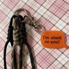 【123】じゃらじゃらキーホルダー パラコード　シンプル　3