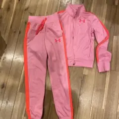 Under Armour ジャージ上下セット ピンク130cm