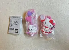 メゾピアノ×ハローキティ カプセルラバーマスコット ガチャ 2種 セット