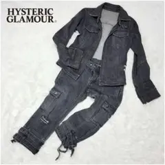 激レア✨ヒステリック　クラッシュ　デニムセットアップ　スパンコール　パンク