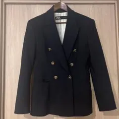 ネイビー テーラードジャケット ゴールドボタン
