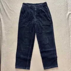 90s オールドユニクロ 2タック ワイド 太畝 コーデュロイパンツ スラックス