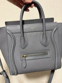 CELINE セリーヌ ラゲージ マイクロ ドラムドカーフスキン スリ - メルカリ