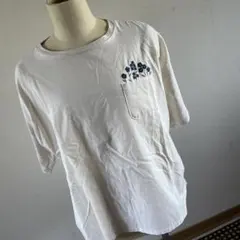 異素材Ｔシャツ、生形、花柄タグ付き新品のサムネイル
