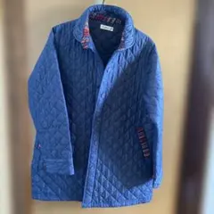 キルティングジャケット ネイビー系 M-L