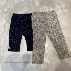 petit main ドット花柄パンツ 2枚　まとめ売り