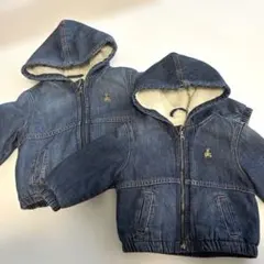 Baby GAP 2セット！ バラ売り可　裏ボア　デニムジャケット