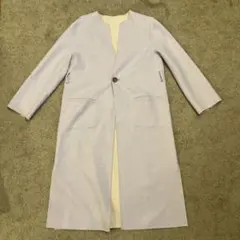 ノーカラーコート　リバーシブル