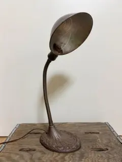 30s ビンテージ グースネック アイアン デスクランプ インダストリアル