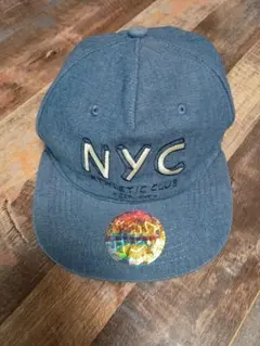 H&M キッズ キャップ NYC刺繍 ブルー