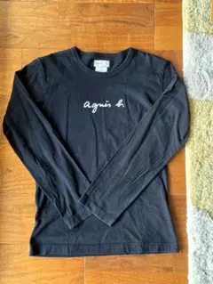 agnès b. アニエスベー ブラック 長袖 カットソー S