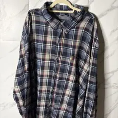 【早い者勝ち】CHAPS チャップス 長袖チェックシャツ ネイビー系 3XLのサムネイル