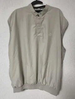 メンズ ベスト ベージュ ポリエステル