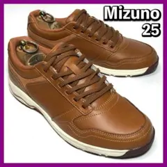 Mizuno ミズノ 25cm メンズ ウォーキング ブラウン 本革