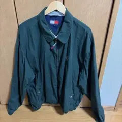 TOMMY HILFIGER ダークグリーン スイングトップ