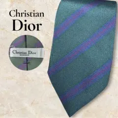 Christian Dior ディオール ネクタイ レジメンタル シルク100%