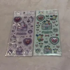 【正規品】キラキラジュエルシール　ウサハナ　チャーミーキティ　2枚セット