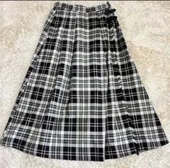 美品✨ニコアンド　チェックツイルキルトスカート　M