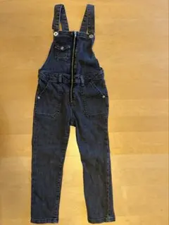 ZARA KIDSキッズ デニムオーバーオール ブラック