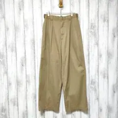 UNIQLO ユニクロ　ウエスト70　タック ワイドパンツ　コットンレーヨン