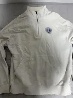 HUF ハーフジップ スウェット トレーナー ホワイトのサムネイル
