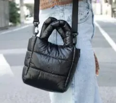 韓国限定 ノースフェイス　ショルダー プランピートート ブラック