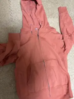 UNIQLO オレンジ ジップアップパーカー　ユニセックスL