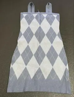 LIP SERVICE アーガイルアンサンブルニットワンピース