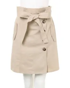 INGNI リボンベルト付き サイドボタン 台形スカート