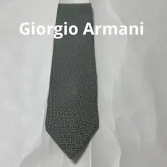 Giorgio Armani 幾何学模様 ネクタイ　イタリア　高級　シルク
