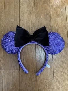 紫色スパンコールカチューシャ