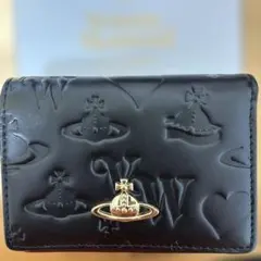 [新品未使用]Vivienne Westwood ブラック三つ折り財布