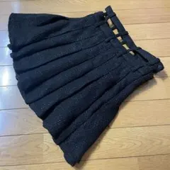 試着のみ使用感無し、ツイードプリーツスカート